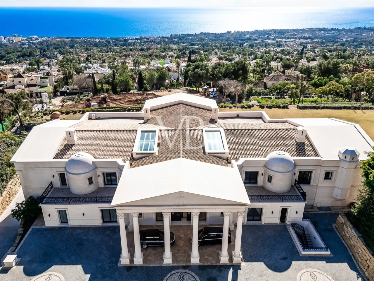 Villa Bellagio from the air